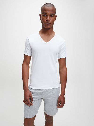Calvin Klein Underwear HU257579 | Calvin Klein Modern Cotton Férfi Lounge Póló Fehér